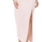 Adrianna Papell Women's Sleeveless Maxi Sheath Dress Pink Size 14