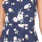 BCX Women's Juniors Sleeveless Halter Mini Dress Navy Floral Size Small