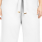 Calvin Klein Women's Plus Tie Waist Cropped Pants White Size 1X