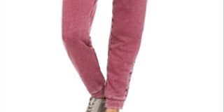 Ideology Women's Sweatpants Fitness Jogger Pants Red Size X-Small