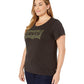 Levi's Women's Plus Perfect Tee W/o Pocket Women's T Shirt Black Size 1X
