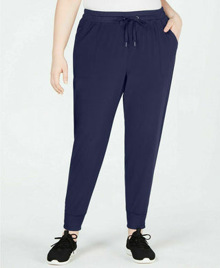 Ideology Women's Recycled Woven Joggers Blue Size X-Large