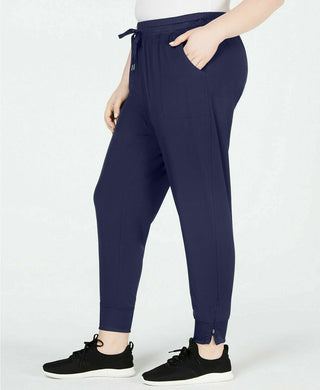 Ideology Women's Recycled Woven Joggers Blue Size X-Large