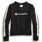Champion Women's Heritage Fleece Crew Shirt Black Size Large