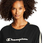Champion Women's Heritage Fleece Crew Shirt Black Size Large