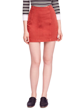 Free People Women's Mini a-Line Skirt Orange Size 0