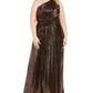 Calvin Klein Women's Sleeveless Full Length Sheath Dress Black Size 24W