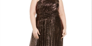 Calvin Klein Women's Sleeveless Full Length Sheath Dress Black Size 24W