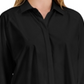 Alfani Women's Side Slit Long Sleeve Top Black Size Medium