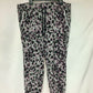 Calvin Klein Women's Leopard Performance Joggers Gray Size 2XL
