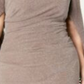 Betsy & Adam Women's Plus Sheath Shimmer Capel Dress Brown Size 18W