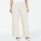 Alfani Women's Wide Leg Linen Pants Brown Size 8Petite