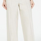 Alfani Women's Wide Leg Linen Pants Brown Size 8Petite