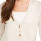 Charter Club Women's Merino Wool V Neck Cardigan Blue Size -XS