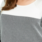 Karen Scott Women's Colorblocked Cotton Sweater Black Size 0X