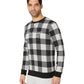 Calvin Klein Men's Modern Cotton Buffalo Check Sweatshirt Gray Size Medium