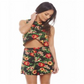 Ax Paris Floral Wrap Match Set Black Size 6