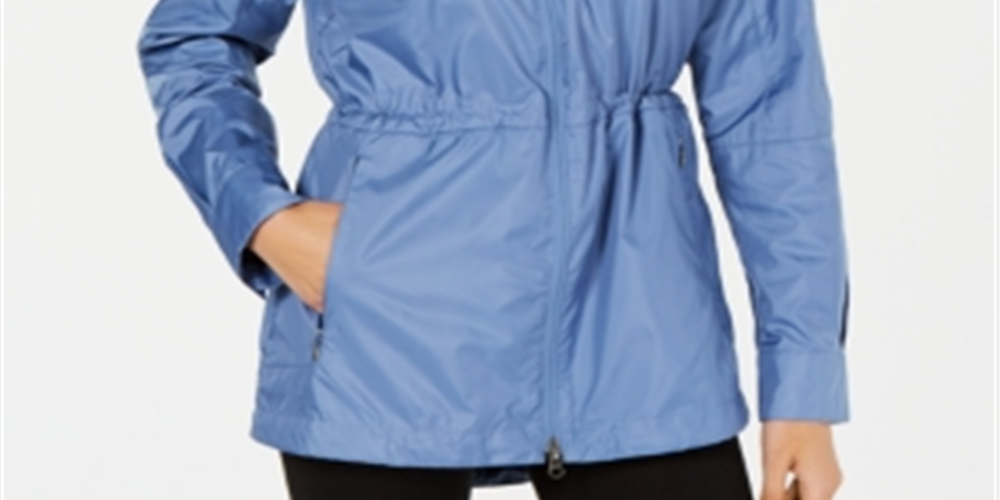 Columbia Women's Springs Fleece Lined Windbreaker Jaket Blue Size Medium