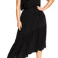 City Chic  Women's  Beach Love One-Shoulder Maxi Dress Black Size 24W