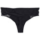 INC Women's Plus Lace-Trim Lingerie Thong Panty Black Size 1X