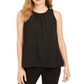 Calvin Klein Women's Ruched Studded Tank Top Black Size XL