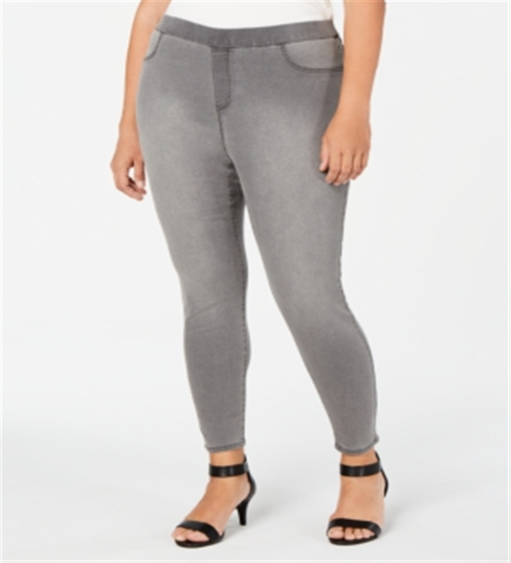 Style & Co Women's Plus Size Pull-on Jeggings | Whisper Grey  Size 24W