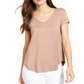 Alfani Women's V-Neck Knit Top  Pink Size M