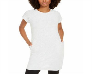 Ideology Women's Short Sleeve Tunic Gray Size XL