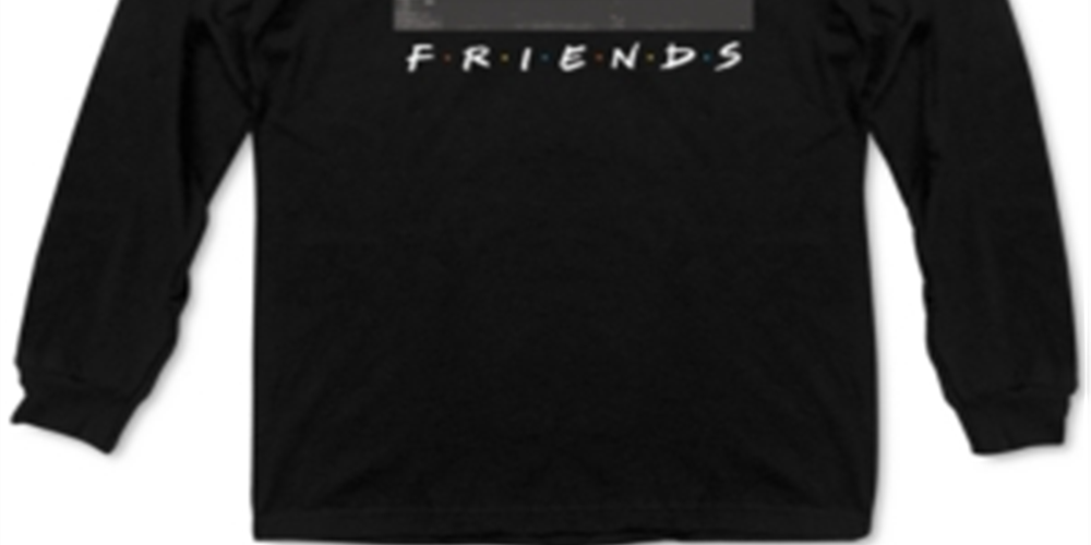 Ripple Junction Men's Friends Group Photo Graphic Sweatshirt Black Size 2XL