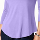 JM Collection Women's Cold Shoulder Top Purple Size X-Large