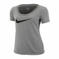 Nike Women's Scoop Neck Short Sleeve Graphic T-Shirt Gray Size XL