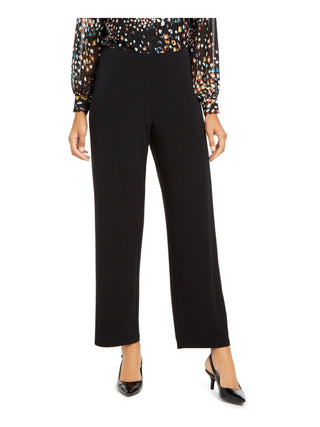 Alfani Women's Knit Casual Wide Leg Pants, Black, Size XX-Large