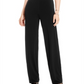 Alfani Women's Knit Casual Wide Leg Pants, Black, Size XX-Large