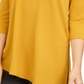 Alfani Women's Cold Shoulder Asymmetrical Knit Top Gold Size S