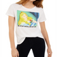Disney Juniors' Sleeping Beauty Graphic-Print T-Shirt White Size Small