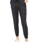INC International Concepts Women's Sparkle Jogger Pants Black Size XS