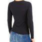 Guess Women's Kerryn Knit Cut-Out Top Blue Size Large