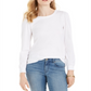 Charter Club Women's Supima Puff-Sleeve Top  White Size XS