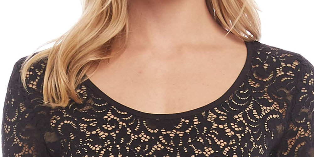 KAREN KANE Women's  Long Sleeve Sheath Dress Black Combo Size L