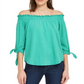 Maison Jules Women's Off-the-Shoulder Top  Green Size XS