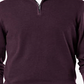 Dockers Men's  Long Sleeve Classic Fit Quarter-Zip Cotton Sweater Maroon Size Small