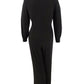 ADRIANNA PAPELL Women's Long Sleeve Wide Leg Evening Jumpsuit Plus Black Size 24W