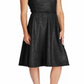 RALPH LAUREN Women's  Sleeveless Jewel Neck Below the Knee Evening Fit + Flare Dress Black Size 12