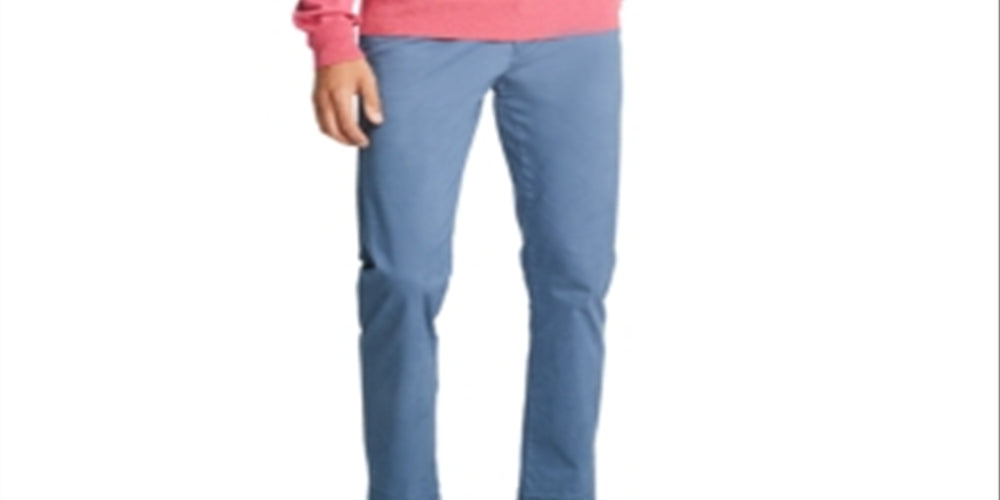 Tommy Hilfiger Men's Signature Regular-Fit Solid V-Neck Sweater Pink Size Large