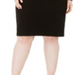Calvin Klein Women's Plus Size Illusion-Detail Bodycon Dress Black Size 16W
