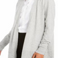Charter Club Women's Open-Front Cardigan  Gray Size XS