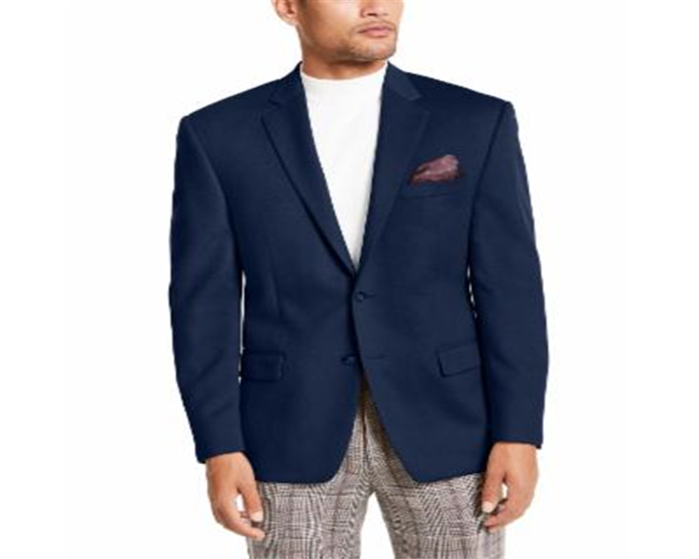 Lauren Ralph Lauren Men's Luxury Wool/Cashmere-Blend Classic-Fit Sport Coat Bright Navy Size 43