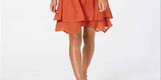 Style Co Women's  Handkerchief-Hem Sleeveless Dr Cider Spice Size XXL