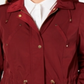 Charter Club Women's Plus Size Water-Resistant Utility Jacket  Red Size 4X