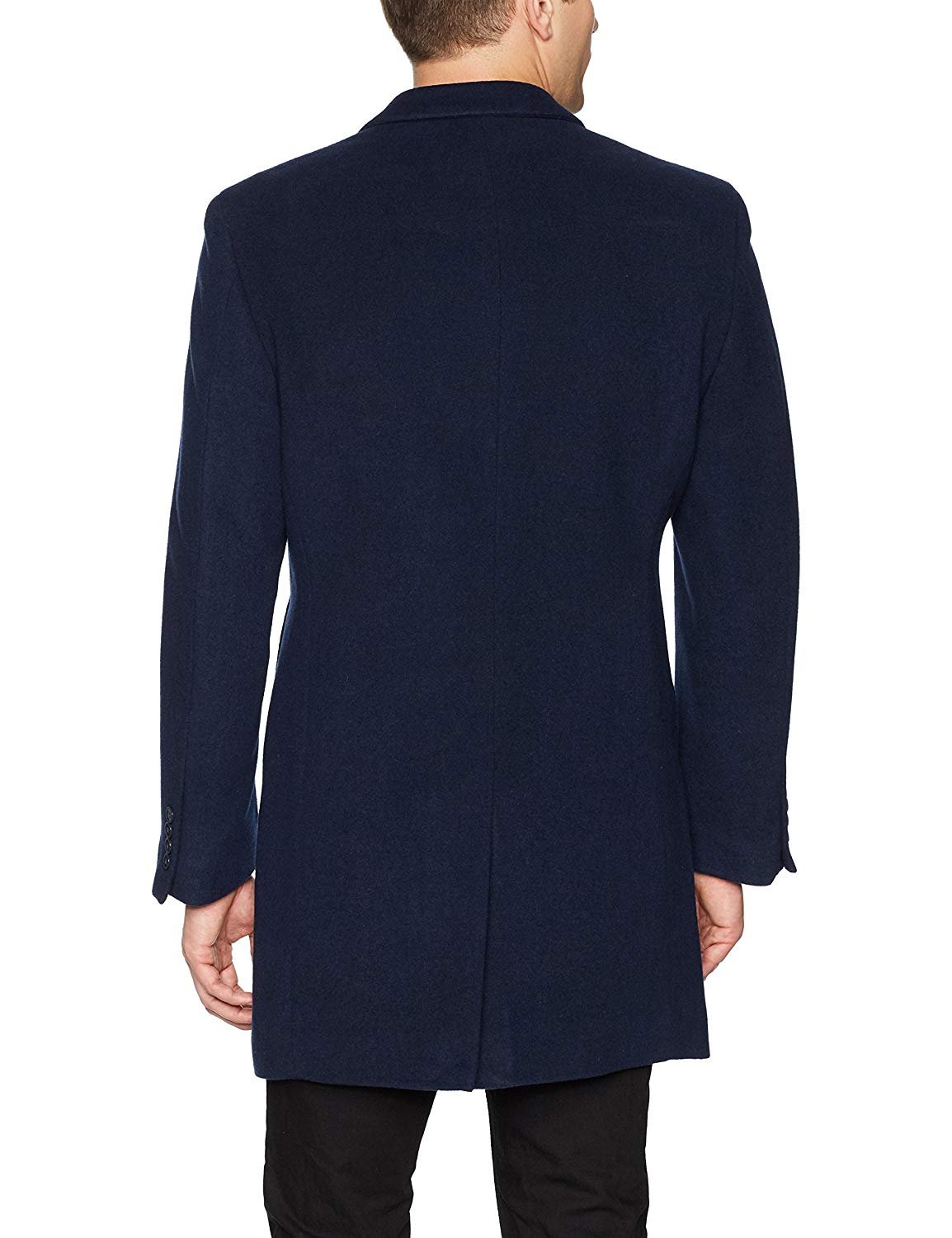 Calvin Klein Men's Prosper X-Fit Overcoat  Blue Size 50 T/L39.5